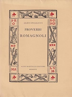 Immagine del venditore per Proverbi romagnoli venduto da Miliardi di Parole