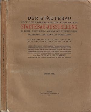 Der Stadtebau nach den ergebnissen der allgemeinen stadtebau-ausstellung In Berlin Vol. I Nebst e...
