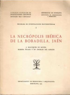 Imagen del vendedor de La necrpolis ibrica de La Bobadilla, Jan. a la venta por Librera Reciclaje