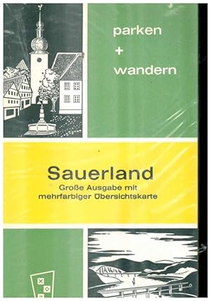 Sauerland. Große Ausgabe mitz mehrfarbiger Übersichtskarte. Parken + Wandern. Bearbeitet von C. F...