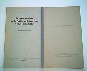 Bild des Verkufers fr Gedanken zur Denkschrift der EKD zur deutsch-polnischen Nachbarschaft. Als Zugabe: Die Lage der Vertriebenen und das Verhltnis des deutschen Volkes zu seinen stlichen Nachbarn - Eine evangelische Denkschrift. zum Verkauf von Antiquariat Kirchheim