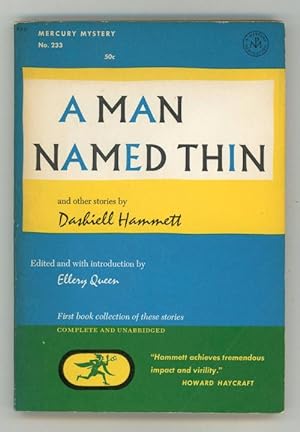 Image du vendeur pour A Man Named Thin by Dashiell Hammett mis en vente par Heartwood Books and Art
