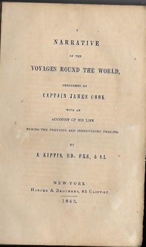 Imagen del vendedor de A Narrative Of The Voyages Round The World, Performed By Captain James Cook a la venta por Ridge Road Sight And Sound