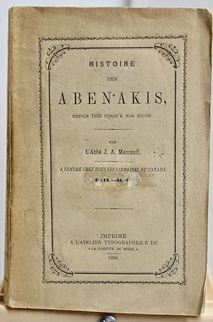 Histoire des Abénakis depuis 1605 jusqu'à nos jours