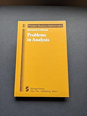 Image du vendeur pour PROBLEMS IN ANALYSIS. mis en vente par Bjarne Tokerud Bookseller