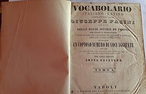 Seller image for Vocabolario italiano-latino ad uso delle regie scuole di Torino. Tomo I for sale by librisaggi