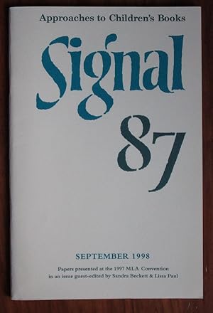 Imagen del vendedor de Signal 87 Approaches to Children's Books September 1998 a la venta por C L Hawley (PBFA)