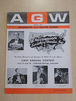 Accordion and Guitar World March 1967 - Art Van Damme, Pietro Deiro, Jr., Palmer-Hughes