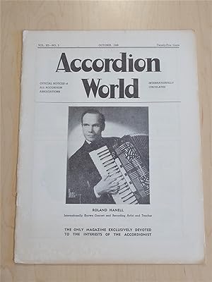 Accordion World Octoberr 1946 - Roland Hanell