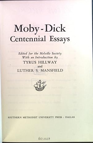 Imagen del vendedor de Moby-Dick Centennial Essays. a la venta por books4less (Versandantiquariat Petra Gros GmbH & Co. KG)