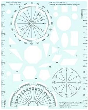 Imagen del vendedor de Everyday Mathematics Geometry Template a la venta por GreatBookPricesUK
