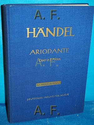 Seller image for Ariodante. Oper in 3 Akten v. Antonio Salvi. Dt. Fassg v. Emilie Dahnk-Baroffio. Mit Vorw. v. W. Siegmund-Schultze. Bearb.: K.-J. Frth / Hallische Hndel-Ausgabe / Serie 2: Opern. for sale by Antiquarische Fundgrube e.U.