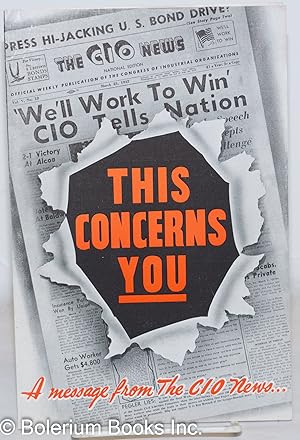 This concerns you! A message from the CIO News.