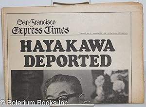 Seller image for San Francisco Express Times: vol. 1, #47, December 11, 1968; Hayakawa Deported for sale by Bolerium Books Inc.