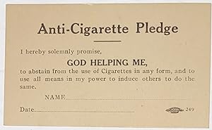 Anti-Cigarette Pledge [card]