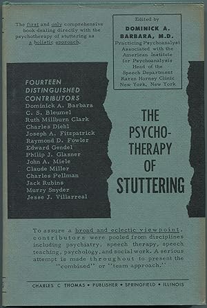 Seller image for The Psychotherapy of Stuttering for sale by Between the Covers-Rare Books, Inc. ABAA