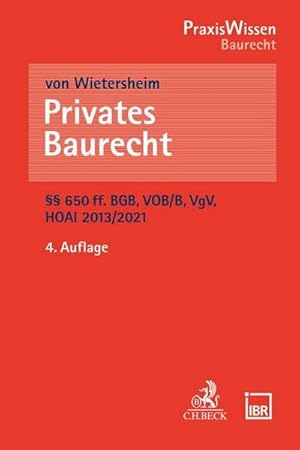 Imagen del vendedor de Privates Baurecht a la venta por Rheinberg-Buch Andreas Meier eK