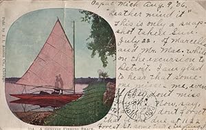 Image du vendeur pour kissing postcard: A Genuine Fishing Smack mis en vente par Mobyville