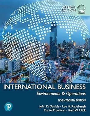 International Business ( 17th International Edition ) ISBN:9781292403274