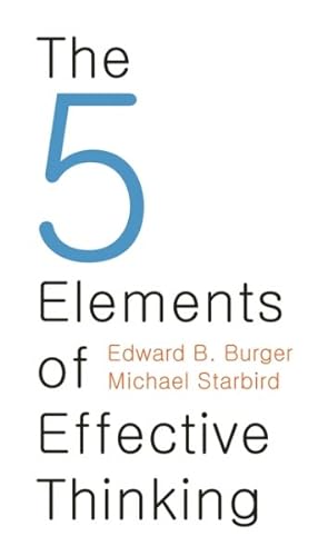 Seller image for 5 Elements of Effective Thinking for sale by GreatBookPricesUK