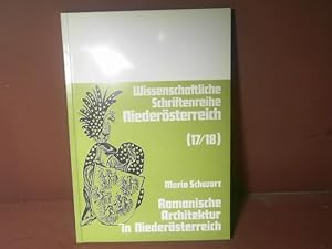 Bild des Verkufers fr Romanische Architektur in Niedersterreich. (= Wissenschaftliche Schriftenreihe Niedersterreich, Heft 17/18). zum Verkauf von Antiquariat Deinbacher