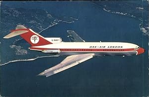 Ansichtskarte / Postkarte Britisches Passagierflugzeug, Dan Air London, Boeing 727, G-BAEF