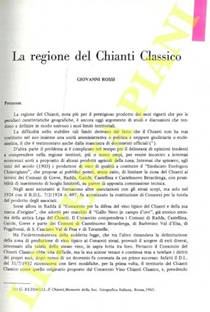 La regione del Chianti classico.