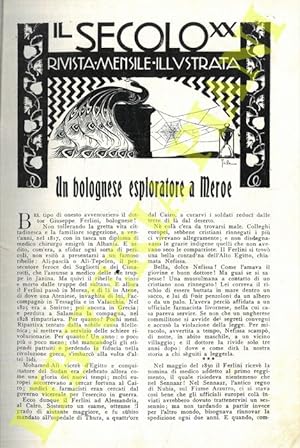 Bild des Verkufers fr Un bolognese esploratore a Meroe. (Giuseppe Ferlini). zum Verkauf von Libreria Piani