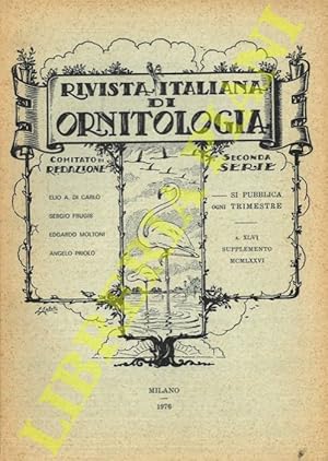 Imagen del vendedor de Rivista Italiana di Ornitologia. Seconda Serie. 1976 a la venta por Libreria Piani