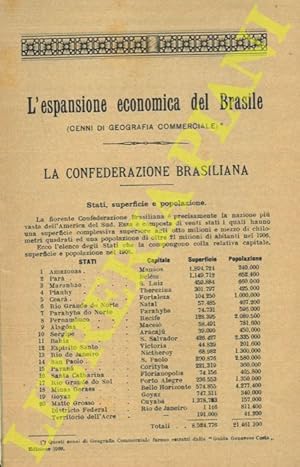L'espansione economica del Brasile (cenni di geografia commerciale).