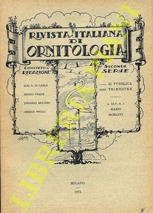 Bild des Verkufers fr Rivista Italiana di Ornitologia. Seconda Serie. 1975 zum Verkauf von Libreria Piani