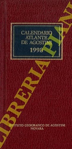 Calendario atlante De Agostini. 1998.