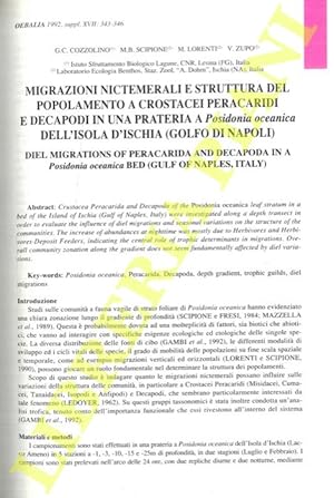 Migrazioni nictemerali e struttura del popolamento a crostacei Peracaridi e decapodi in una prate...