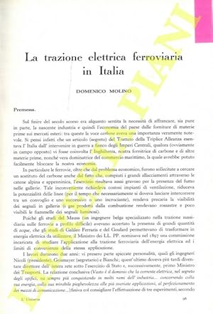 La trazione elettrica ferroviaria in Italia.