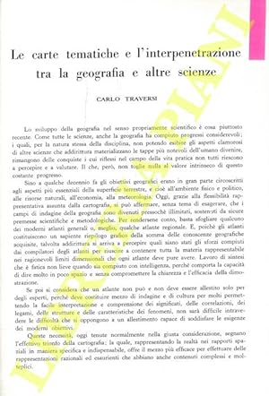 Le carte tematiche e l'interpretazione tra la geografia e altre scienze.