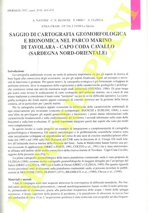 Saggio di cartografia geomorfologica e bionomica nel parco marino di Tavolara-Capo Coda Cavallo (...