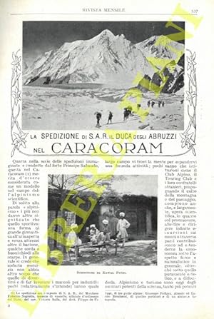 Seller image for La spedizione di S.A.R. il Duca degli Abruzzi nel Caracorum. for sale by Libreria Piani