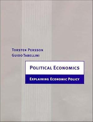 Bild des Verkufers fr Political Economics : Explaining Economic Policy zum Verkauf von GreatBookPrices