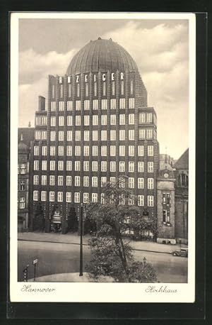 Bild des Verkufers fr Ansichtskarte Hannover, Hochhaus Anzeiger zum Verkauf von Bartko-Reher