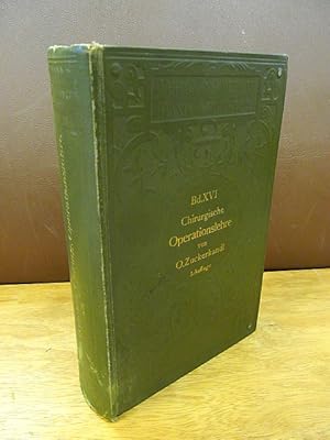 Bild des Verkufers fr Atlas und Grundriss der chirurgischen Operationslehre. Dritte, vermehrte und verbesserte Auflage. ( = Lehmann's Medicinische Handatlanten, XVI ) zum Verkauf von Antiquariat Friederichsen