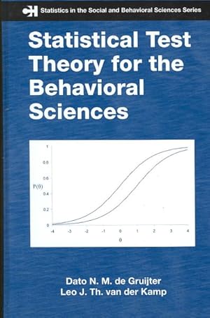 Image du vendeur pour Statistical Test Theory for the Behavioral Sciences mis en vente par GreatBookPrices