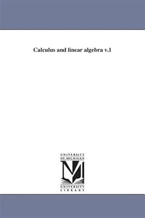 Image du vendeur pour Calculus and linear algebra mis en vente par GreatBookPrices
