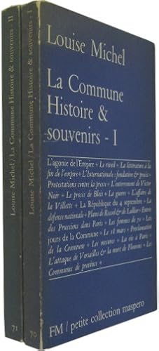 Bild des Verkufers fr La Commune. Histoire & souvenirs. Tomes I et II. zum Verkauf von Rotes Antiquariat