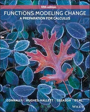 Image du vendeur pour Functions Modeling Change : A Preparation for Calculus mis en vente par GreatBookPrices