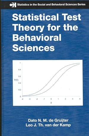 Image du vendeur pour Statistical Test Theory for the Behavioral Sciences mis en vente par GreatBookPrices