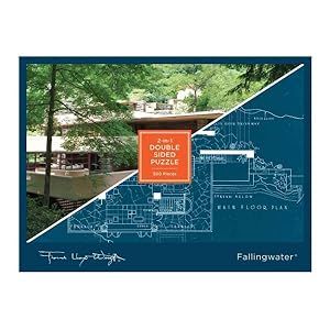 Image du vendeur pour Frank Lloyd Wright Fallingwater 2-sided 500 Piece Puzzle mis en vente par GreatBookPrices