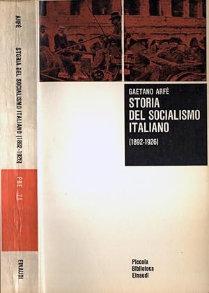 Bild des Verkufers fr Storia del socialismo italiano ( 1892 - 1926 ) zum Verkauf von Biblioteca di Babele