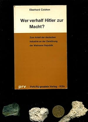 Bild des Verkufers fr Wer verhalf Hitler zur Macht? Pahl Rugenstein zum Verkauf von Umbras Kuriosittenkabinett