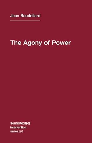 Bild des Verkufers fr Agony of Power zum Verkauf von GreatBookPrices