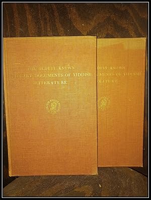 Bild des Verkufers fr The Oldest Known Literary documents of Yiddisch Literature (C. 1382). Part I: Introduction, Facsimiles and Transciption. Part II: Transliteration, Modern German Version, Notes and Bibliography. zum Verkauf von Antiquariat Johann Forster